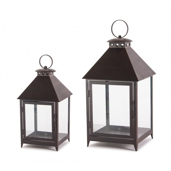 Lantern (Set Of 2) 11.75"H, 16"H Iron