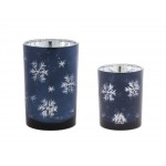 Candle Holder (Set Of 2) 5"H, 7"H Glass