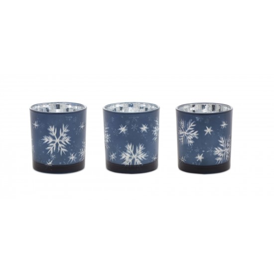 Snowflake Votive Holder (Set Of 3)