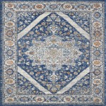 Totti Vintage Navy/Cream 5x5 Oriental Rug