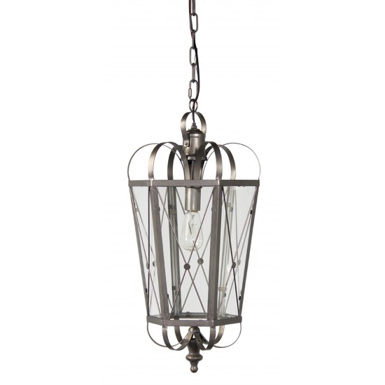 Hanging Lamp 12" x 27"H Iron (Max 40W)