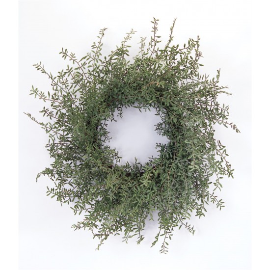 Spring Foliage Wreath 24"D Plastic/Rattan