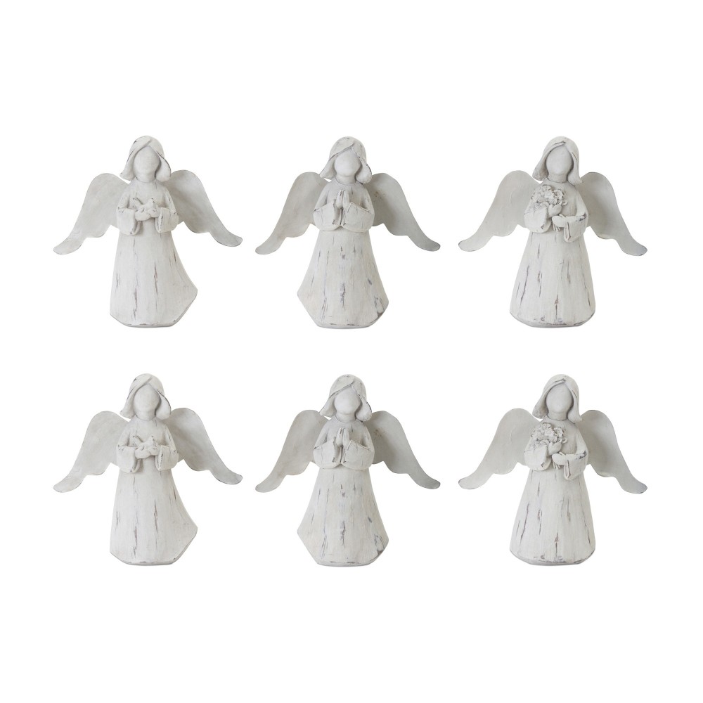 Angel (Set Of 6) 6.25"H Resin