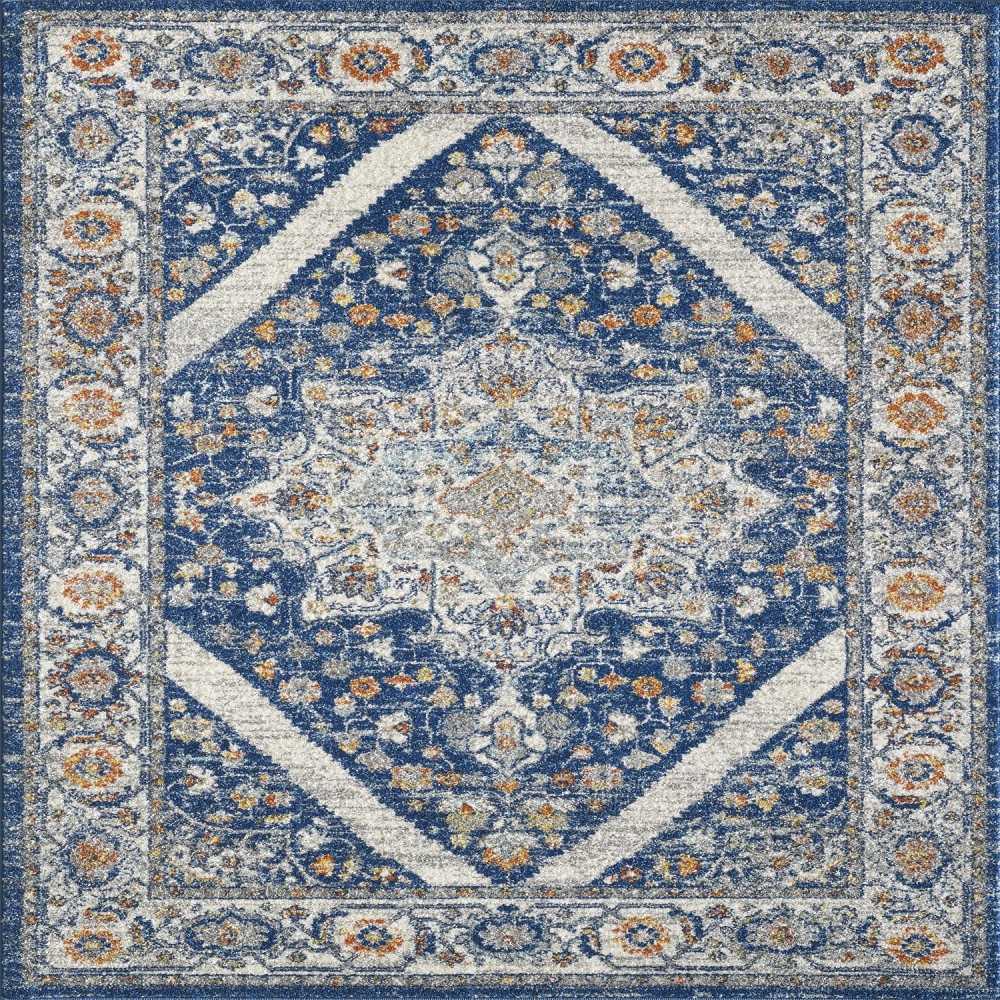 Totti Vintage Navy/Cream 9x12 Oriental Rug Totti Vintage Navy/Cream 9x12 Oriental Rug