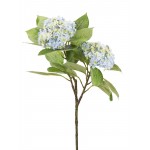 Hydrangea Branch (Set Of 6) 32"H Polyester, Blue, Green, Brown