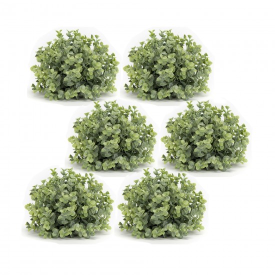 Boxwood Half Orb (Set Of 6) 7"D x 6.5"H Plastic