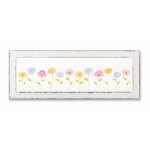 Floral Frame 24" x 9"H Screen/Wood