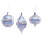 Ornament (Set Of 6) 4.5"H, 4.75"H, 6.75"H Glass