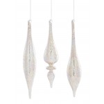 Drop Ornament (Set Of 6) 9"H, 10"H, 10.25"H Glass