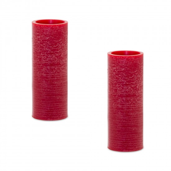 Candle 3"D x 9"H (Set Of 2) With Remote