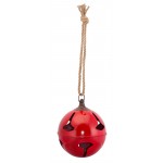 Sleigh Bell 9"D x 29"H (Set Of 2) Iron, Red, Brown