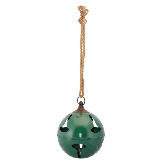 Sleigh Bell 9"D x 29"H (Set Of 2) Iron, Green