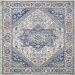 Totti Vintage Cream/Navy 5x5 Oriental Rug