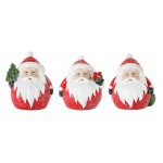 Santa (Set Of 6) 5"H Resin