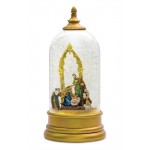 Nativity Snow Globe 10.5"H Plastic 6 Hr Timer