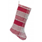 Plaid Stocking 20"H (Set Of 2) Cotton