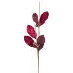 Magnolia Leaf Spray 35"H (Set Of 6) Velvet/Paper