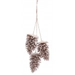 Pine Cone Drop Ornament 18"H (Set Of 6) Plastic