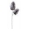Pine Cone Spray 28"H (Set Of 6) Plastic, White
