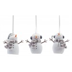 Snowman Ornament (Set Of 6) 6.5"H Resin