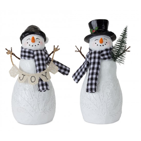 Snowman (Set Of 4) 6"H Resin