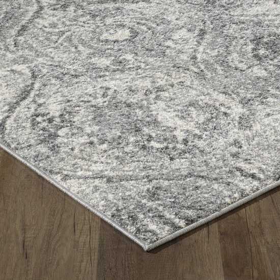 Totti Loops Gray/Cream 2x8 Oriental Rug