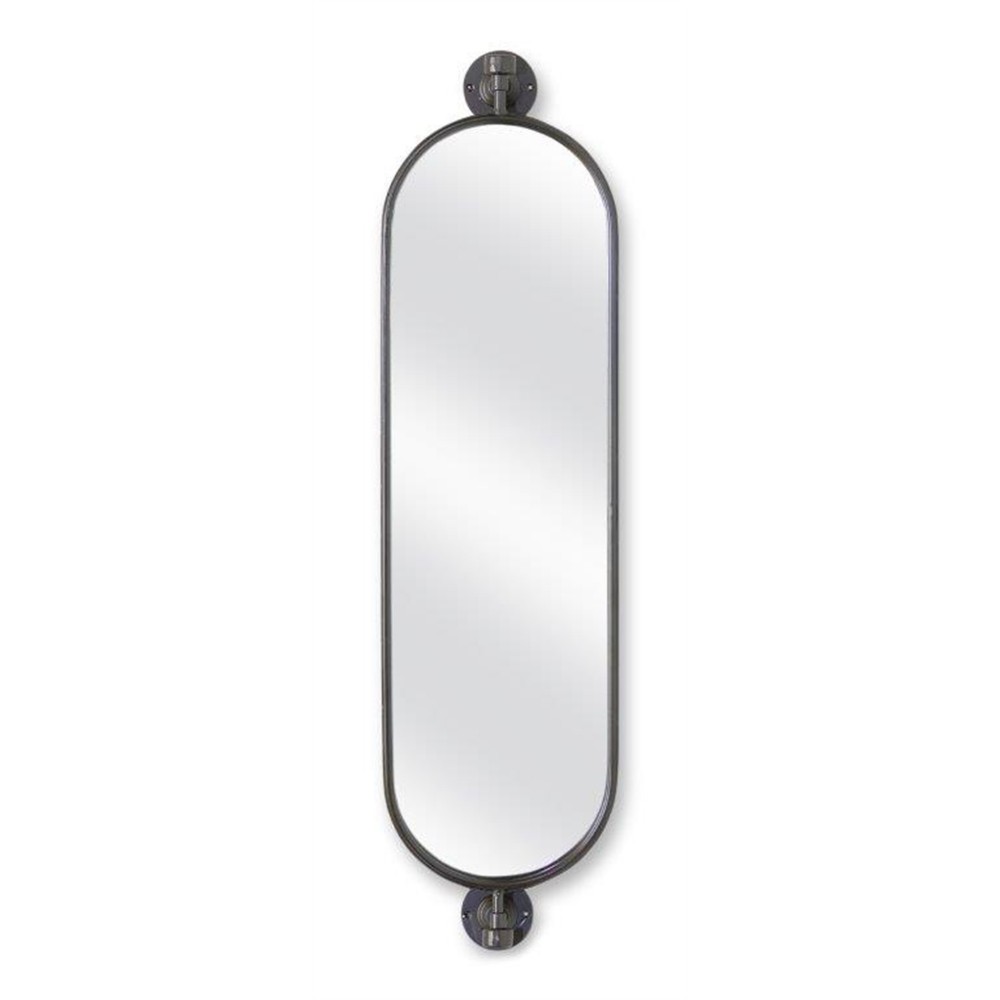 Wall Mirror 9.5"L x 36.25"H Metal/Glass