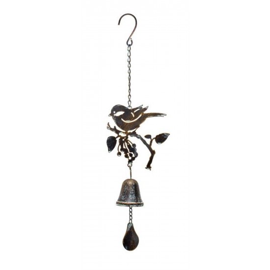 Bird Wind Chime 20.5"L Iron