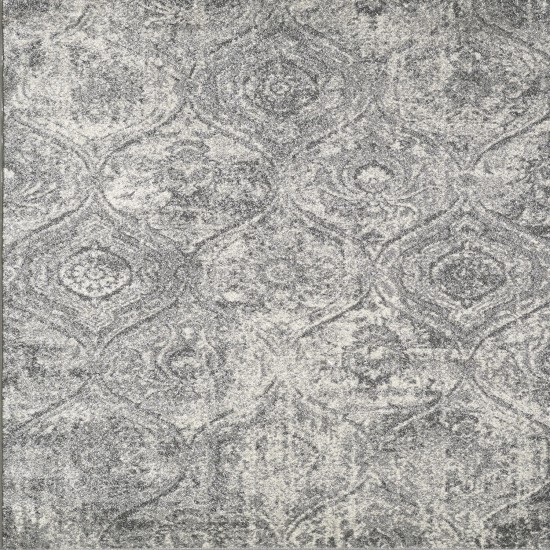 Totti Loops Gray/Cream 5x5 Oriental Rug