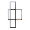 Wall Shelf 17.5"L x 33.5"H Iron/Wood