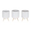 Pot (Set Of 3) 3"D x 4"H Porcelain