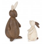 Bunny (Set Of 2) 5.75"H, 10.5"H Resin