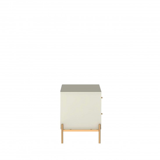 Jasper Full Extension Drawer Nightstand in Off White (Set of 2)
