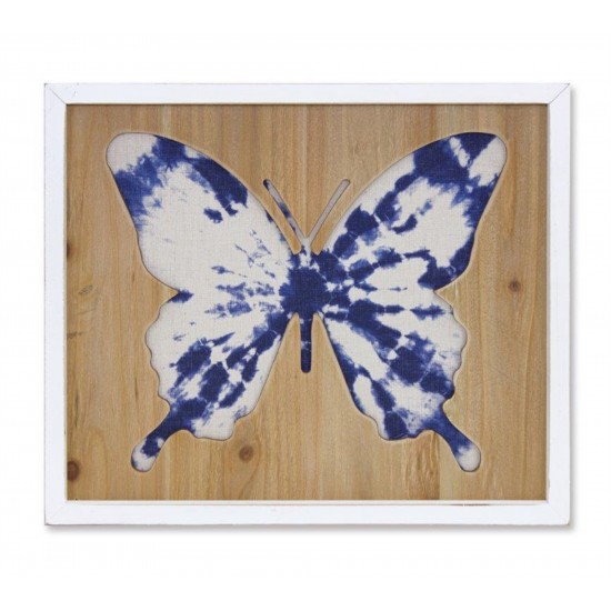 Butterfly Plaque 16.25"L x 14"H Wood/Mdf