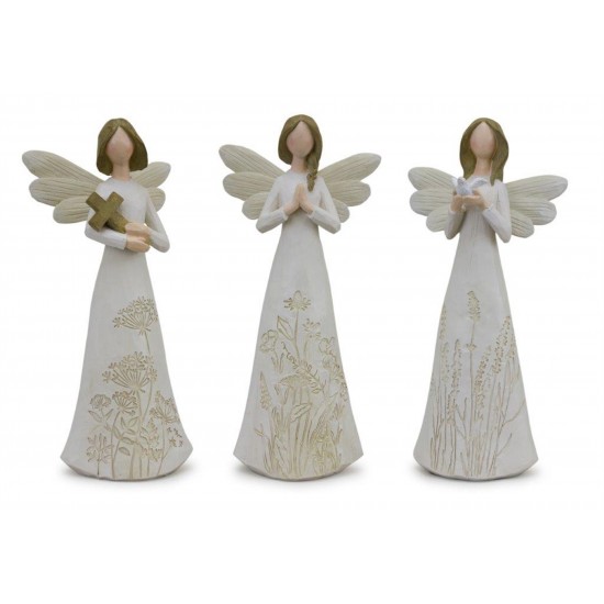 Angel (Set Of 3) 8.75"H Resin