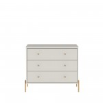 Jasper Full Extension Dresser and Nightstand Set of 2 in Off White