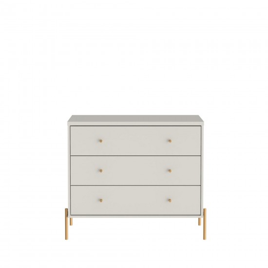 Jasper Full Extension Dresser and Nightstand Set of 2 in Off White