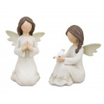 Angel (Set Of 2) 4"H, 4.5"H Resin