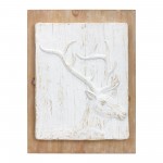 Moose And Deer Plaque (Set Of 2) 11.75"L x 16"H Mdf/Resin