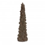 Pine Cone Tree (Set Of 2) 15"H, 19"H Resin