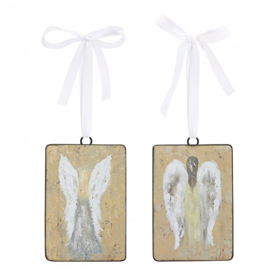 Angel Ornament (Set Of 12) 4.25"L x 6.75"H Iron