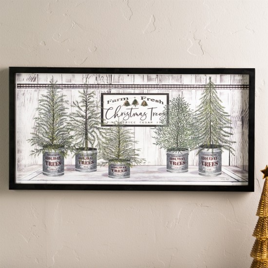 Holiday Tree Frame 23.5" x 12"H Mdf/Wood