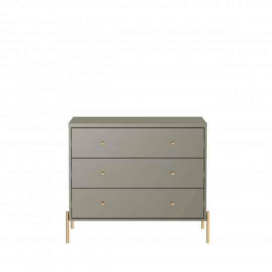 Jasper Full Extension Tall Dresser and Classic Dresser Set of 2 in Grey