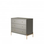 Jasper Full Extension Tall Dresser and Classic Dresser Set of 2 in Grey