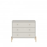Jasper Full Extension Tall Dresser and Classic Dresser Set of 2 in Off White