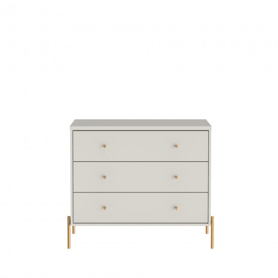 Jasper Full Extension Tall Dresser and Classic Dresser Set of 2 in Off White