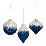 Ornament (Set Of 6) 5"H, 5"H, 6"H Glass