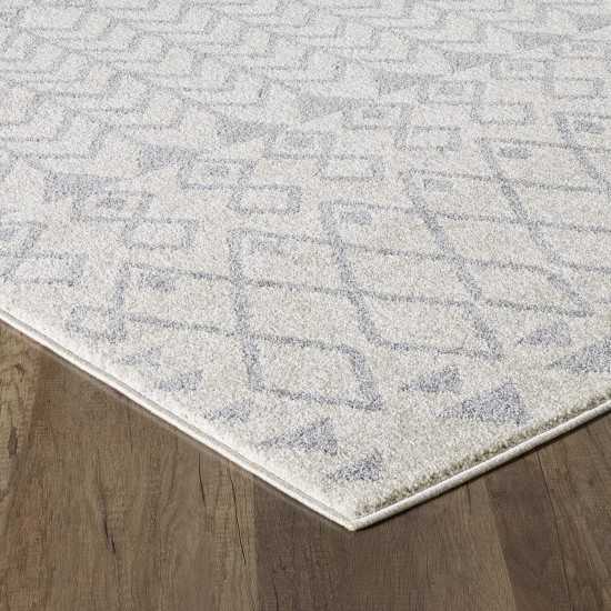 Totti Loops Cream/Gray 2x8 Southwestern Rug