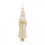 Santa Ornament (Set Of 12) 8.75"H Glass