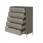 Jasper Tall Dresser, Double Wide Dresser and Nightstand Set of 3 in Grey